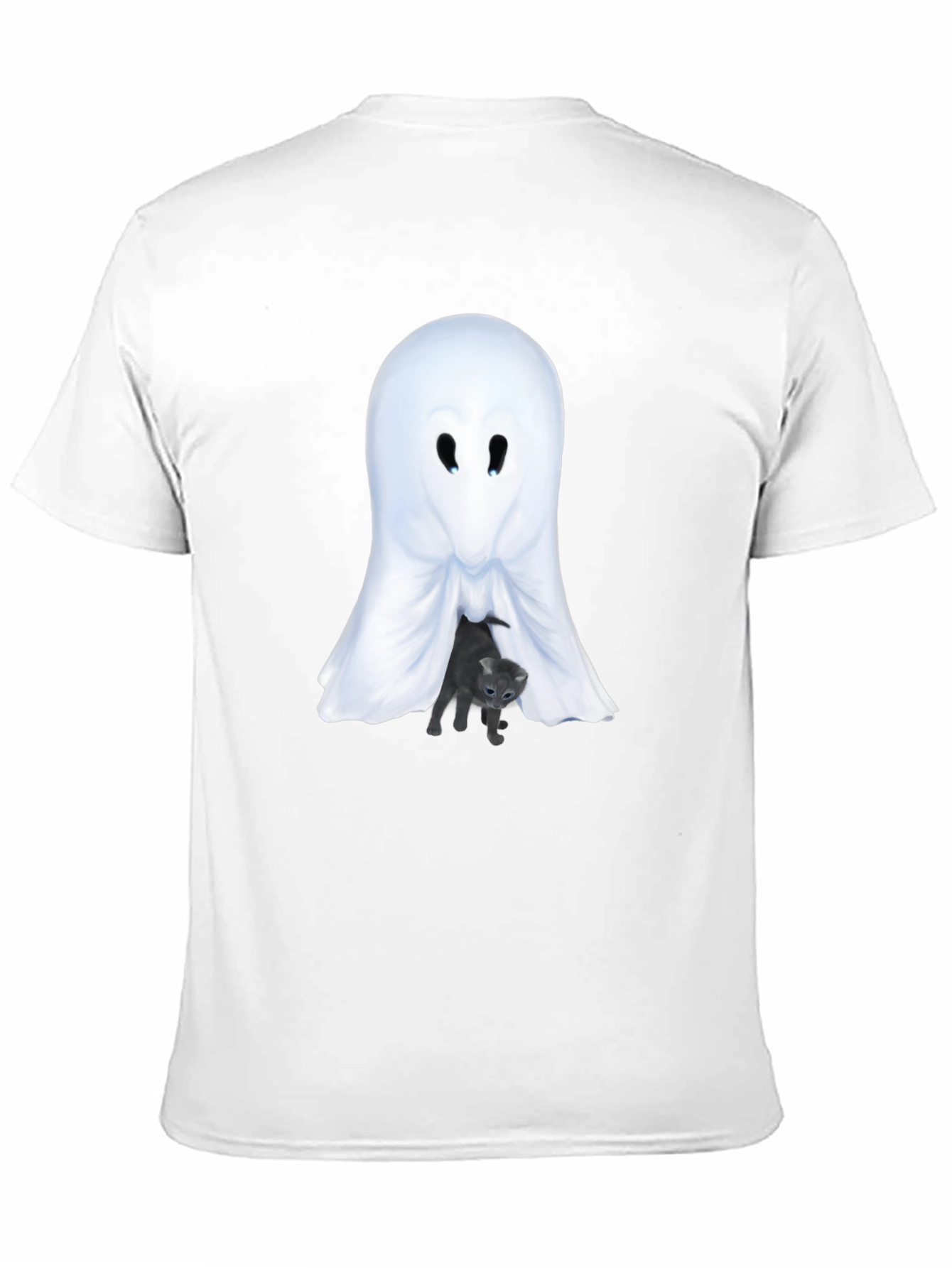 Ghost and Kitten Graphic T-Shirt
