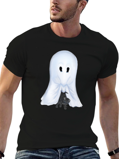 Ghost and Kitten Graphic T-Shirt