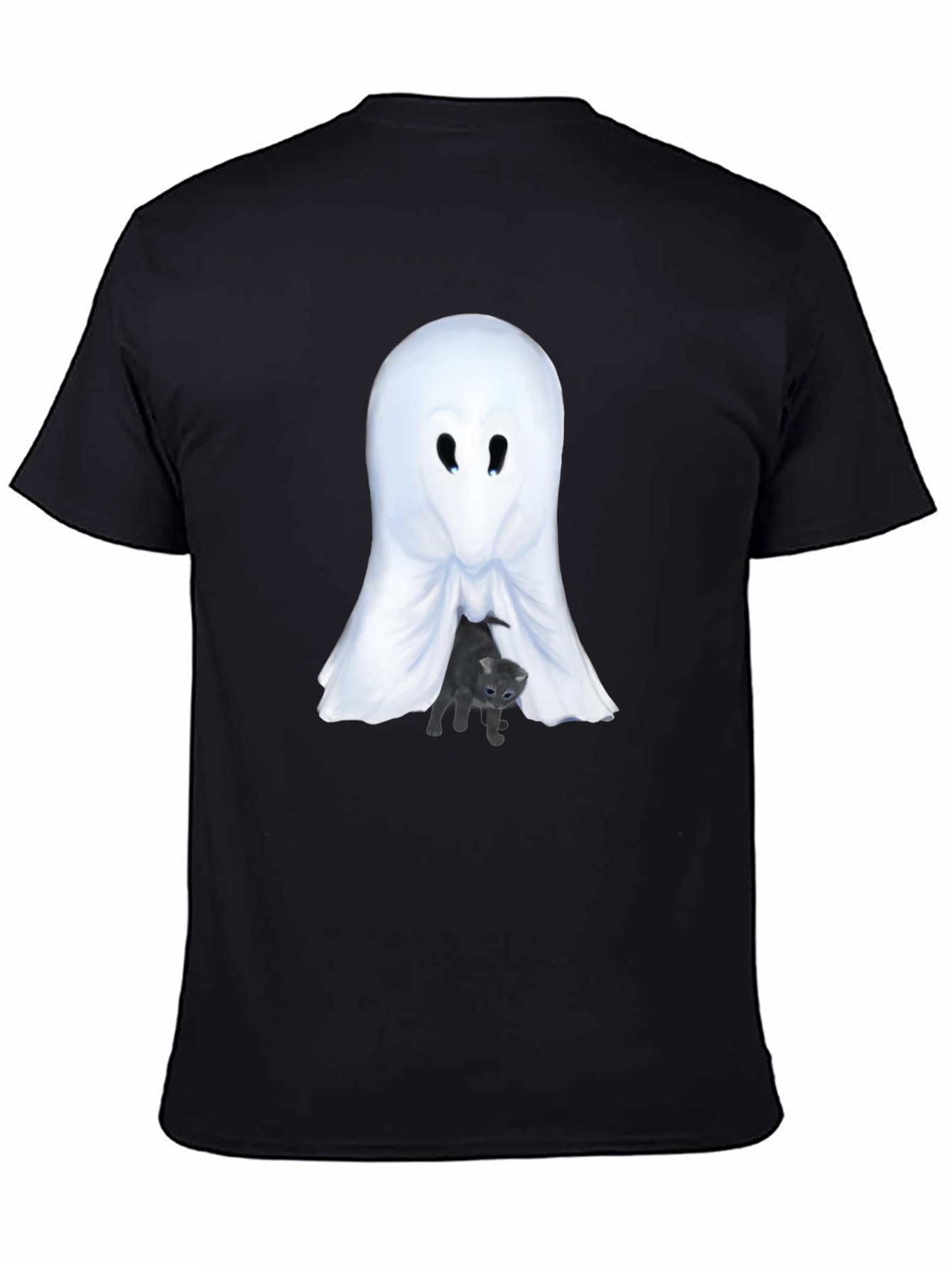 Ghost and Kitten Graphic T-Shirt