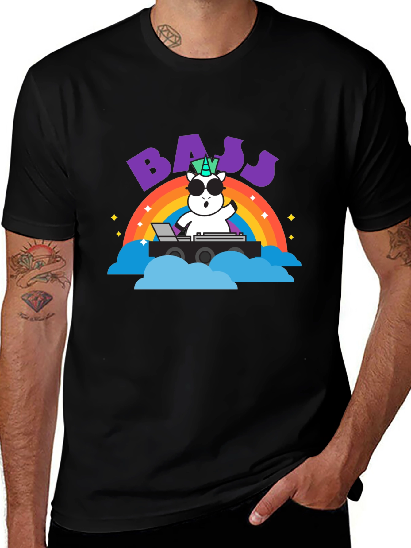 Unicorn DJ Bass T-Shirt