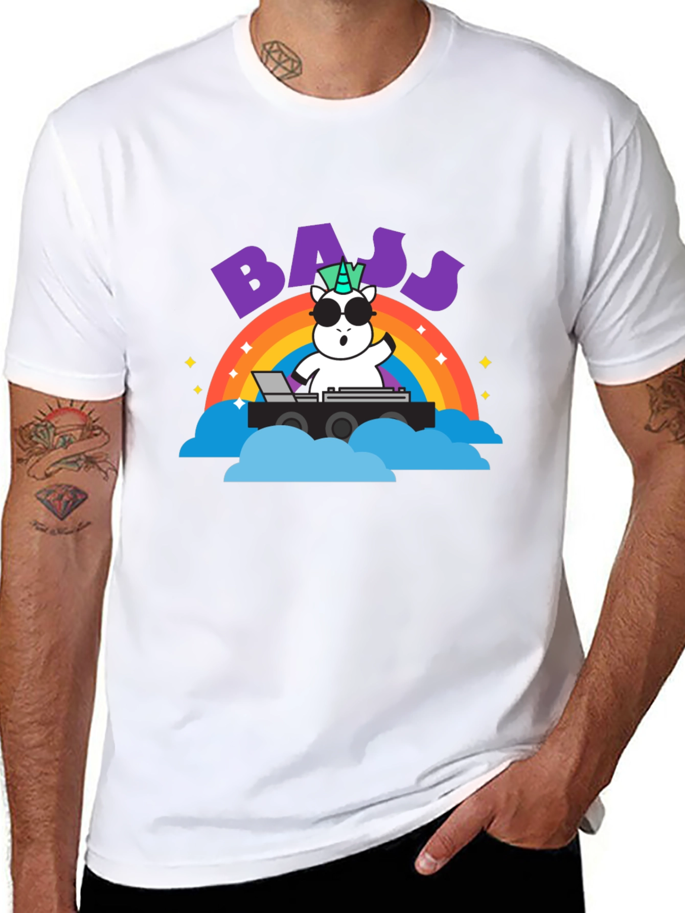 Unicorn DJ Bass T-Shirt
