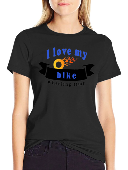 I Love My Bike T-Shirt - Wheelie Time