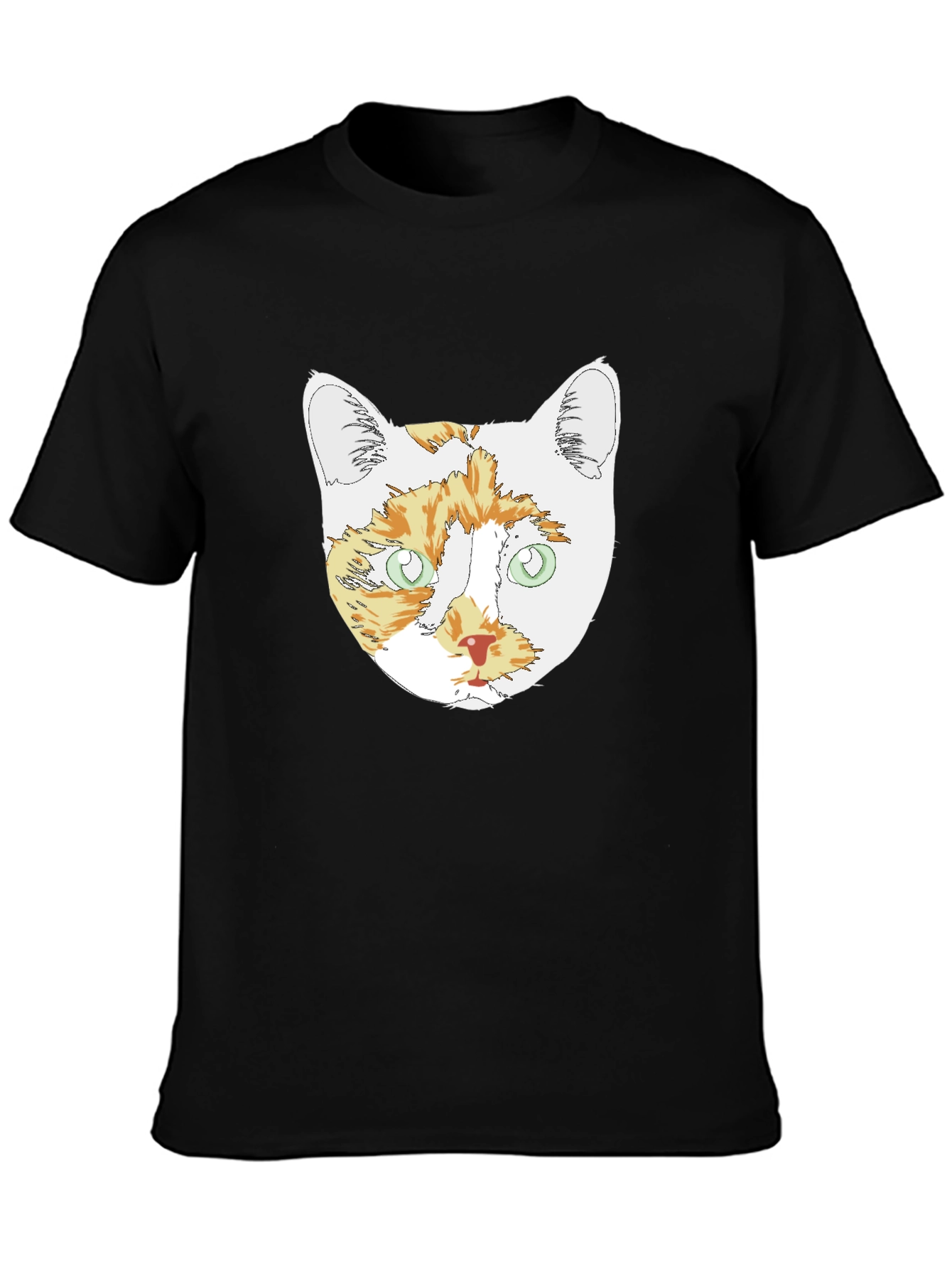 Cat Head Graphic T-Shirt