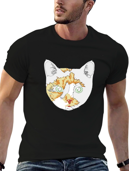 Cat Head Graphic T-Shirt