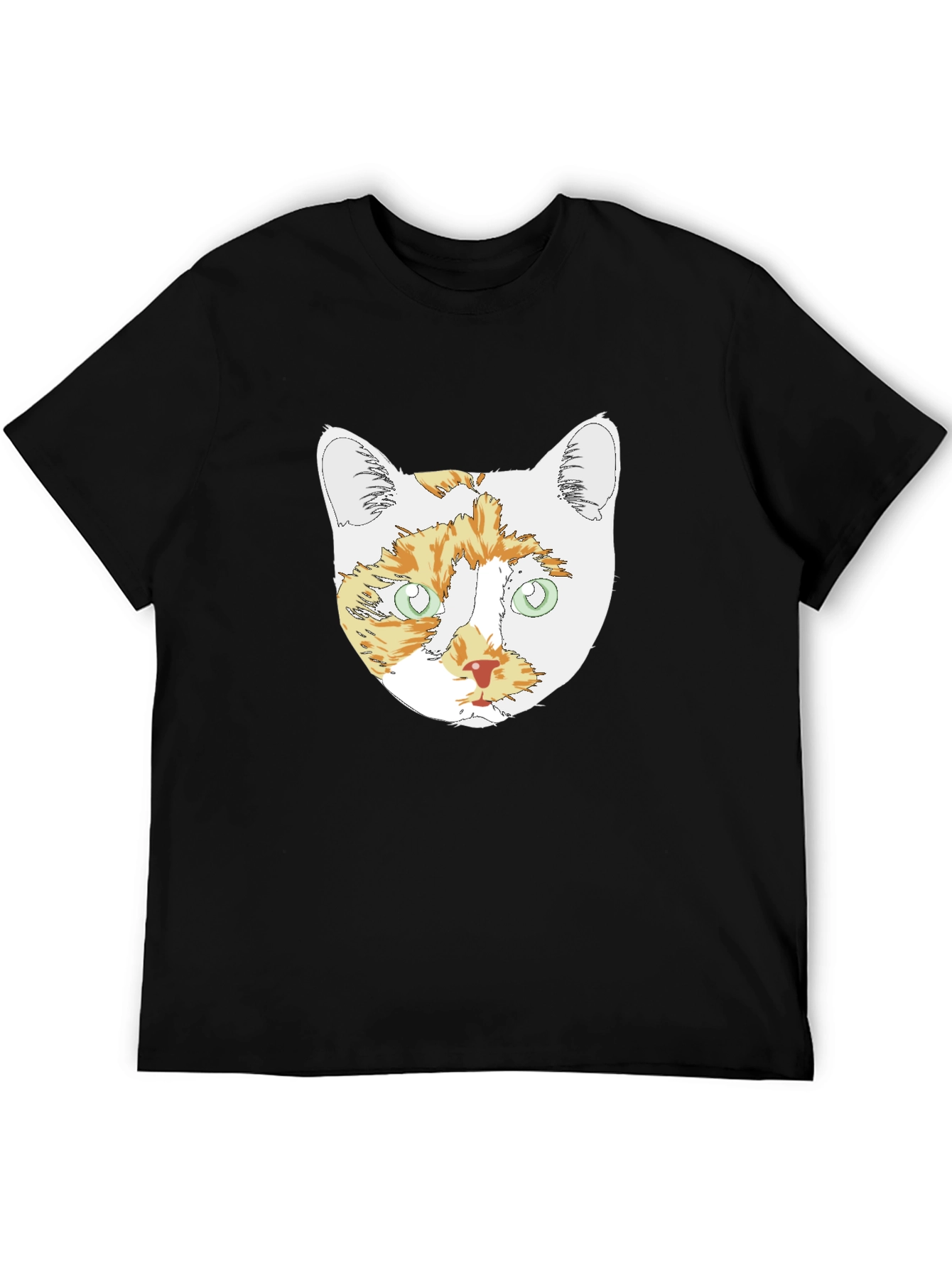 Cat Head Graphic T-Shirt