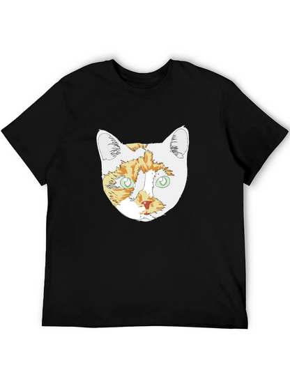 Cat Head Graphic T-Shirt