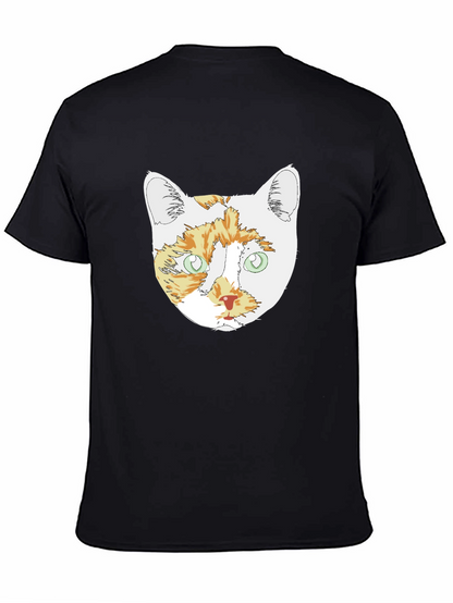 Cat Head Graphic T-Shirt