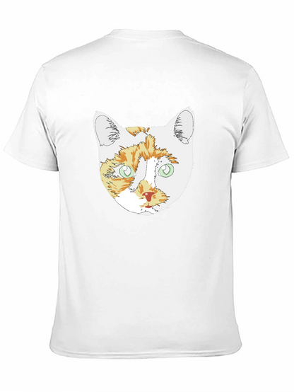 Cat Head Graphic T-Shirt
