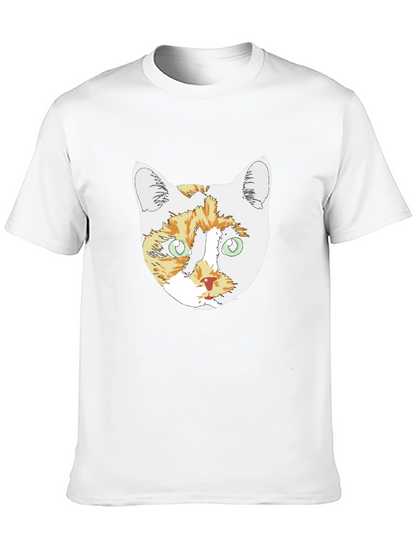 Cat Head Graphic T-Shirt