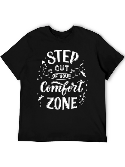 Step Out of Your Comfort Zone Black T-Shirt