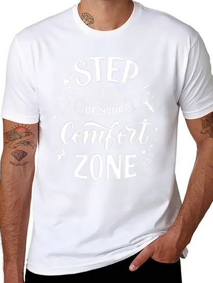 Step Out of Your Comfort Zone Black T-Shirt