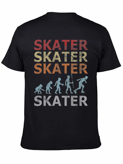 Skater Evolution Graphic T-Shirt - Retro Style Skateboarding Tee