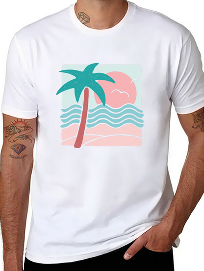 Retro Palm Tree Graphic Tee