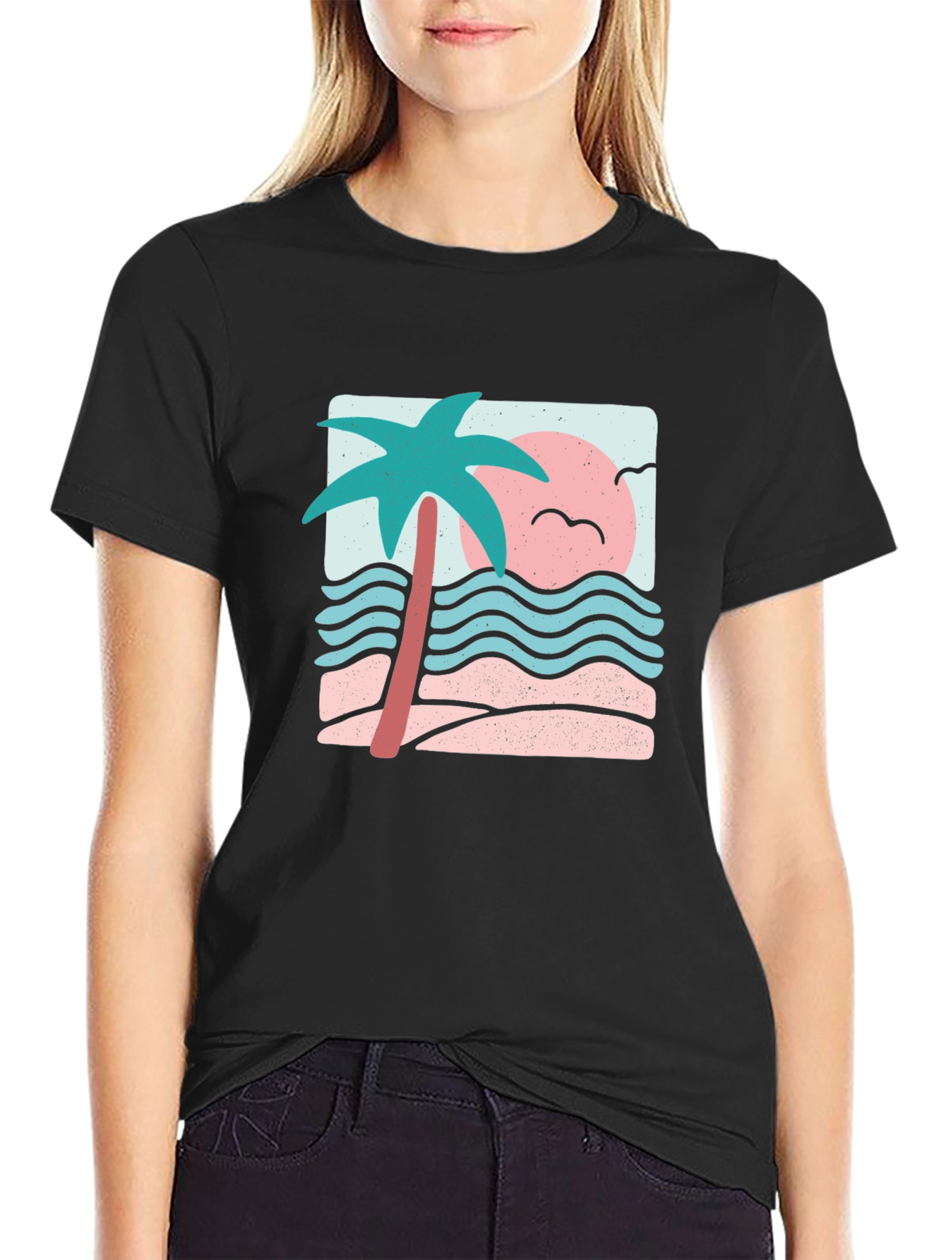 Retro Palm Tree Graphic Tee