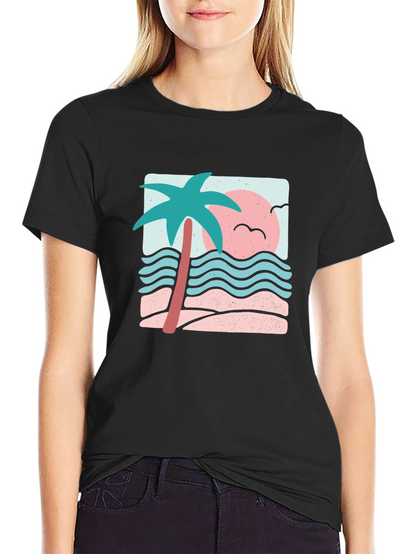 Retro Palm Tree Graphic Tee