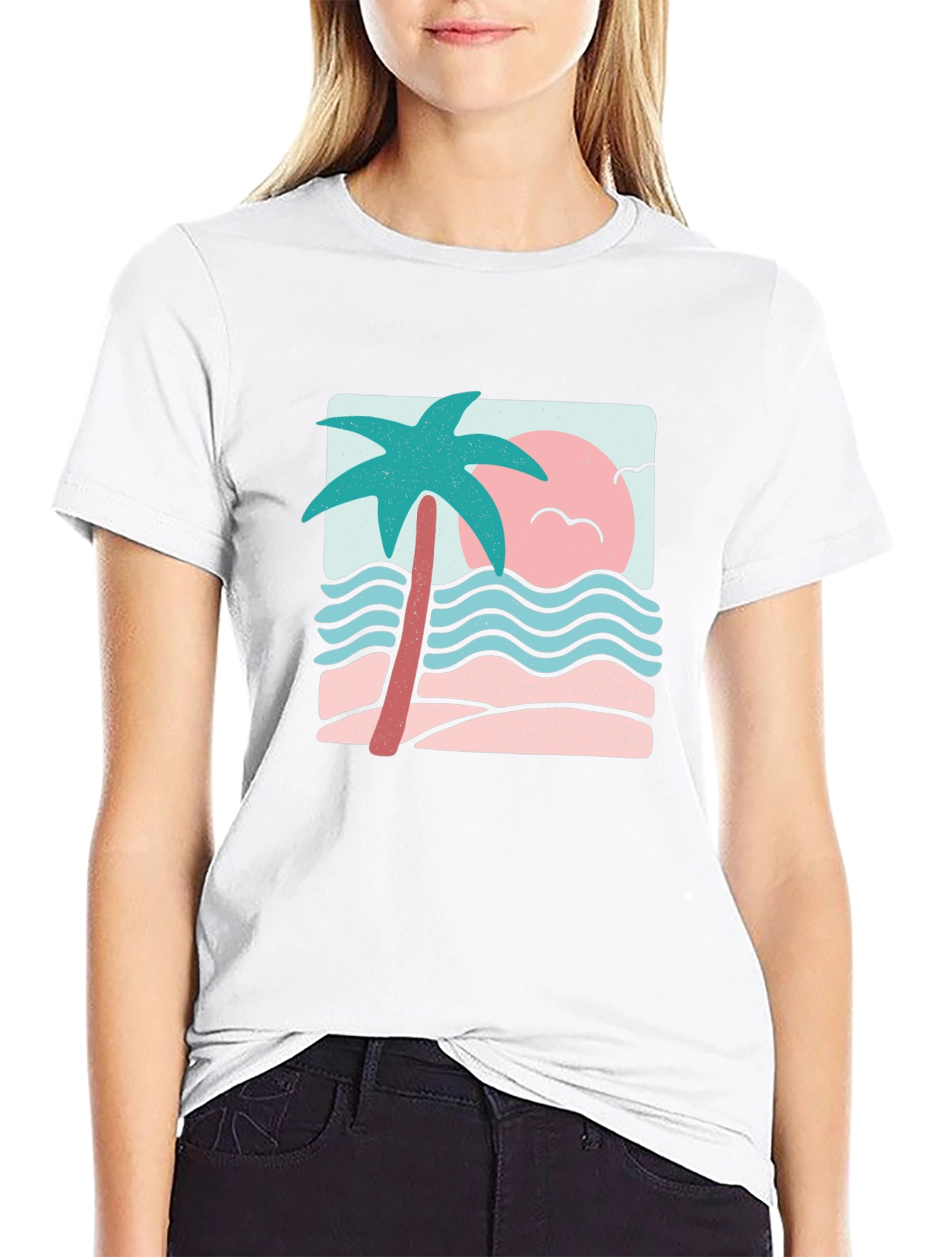 Retro Palm Tree Graphic Tee