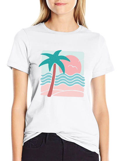 Retro Palm Tree Graphic Tee