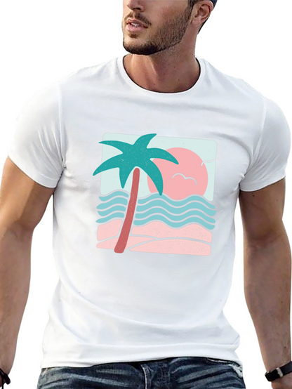 Retro Palm Tree Graphic Tee