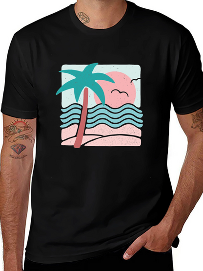 Retro Palm Tree Graphic Tee