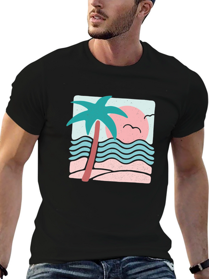 Retro Palm Tree Graphic Tee