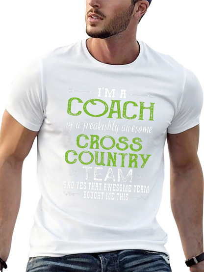 Cross Country Coach T-Shirt - Awesome Team Gift!