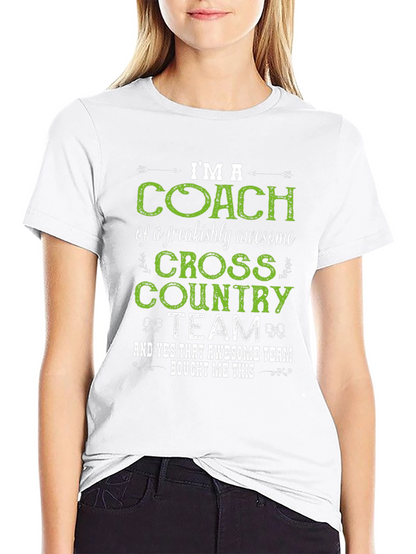 Cross Country Coach T-Shirt - Awesome Team Gift!