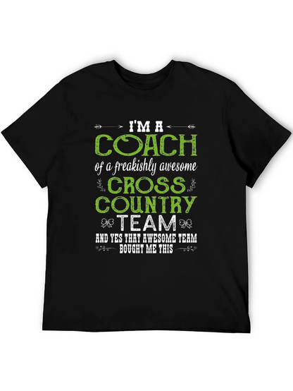 Cross Country Coach T-Shirt - Awesome Team Gift!