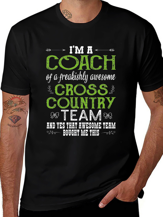 Cross Country Coach T-Shirt - Awesome Team Gift!