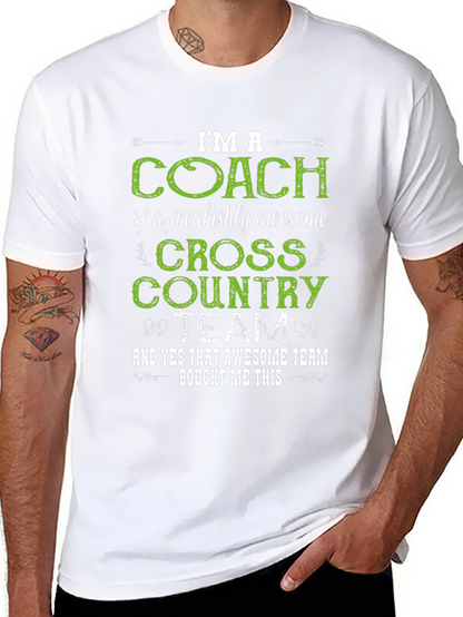 Cross Country Coach T-Shirt - Awesome Team Gift!