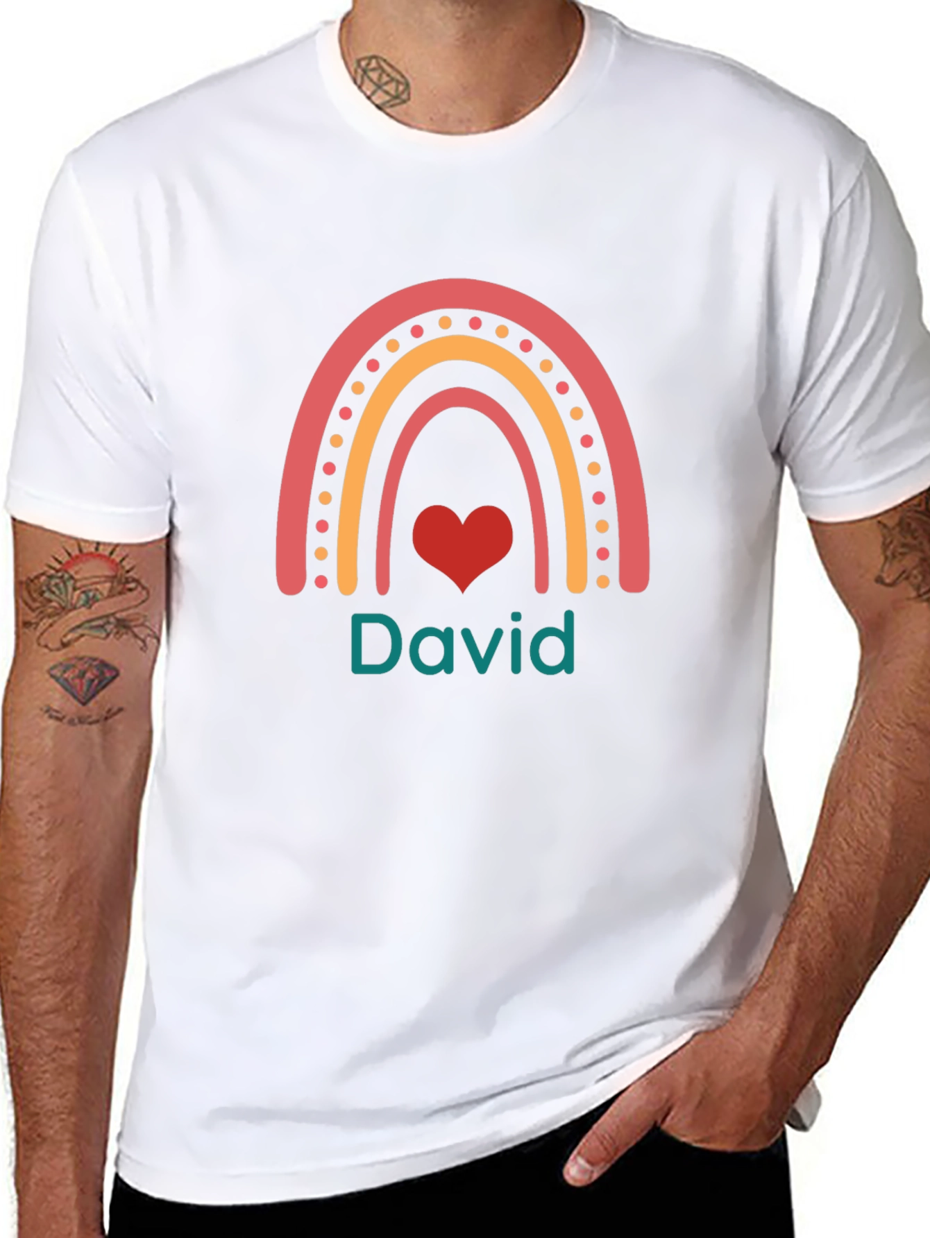 Personalized Rainbow Name T-Shirt