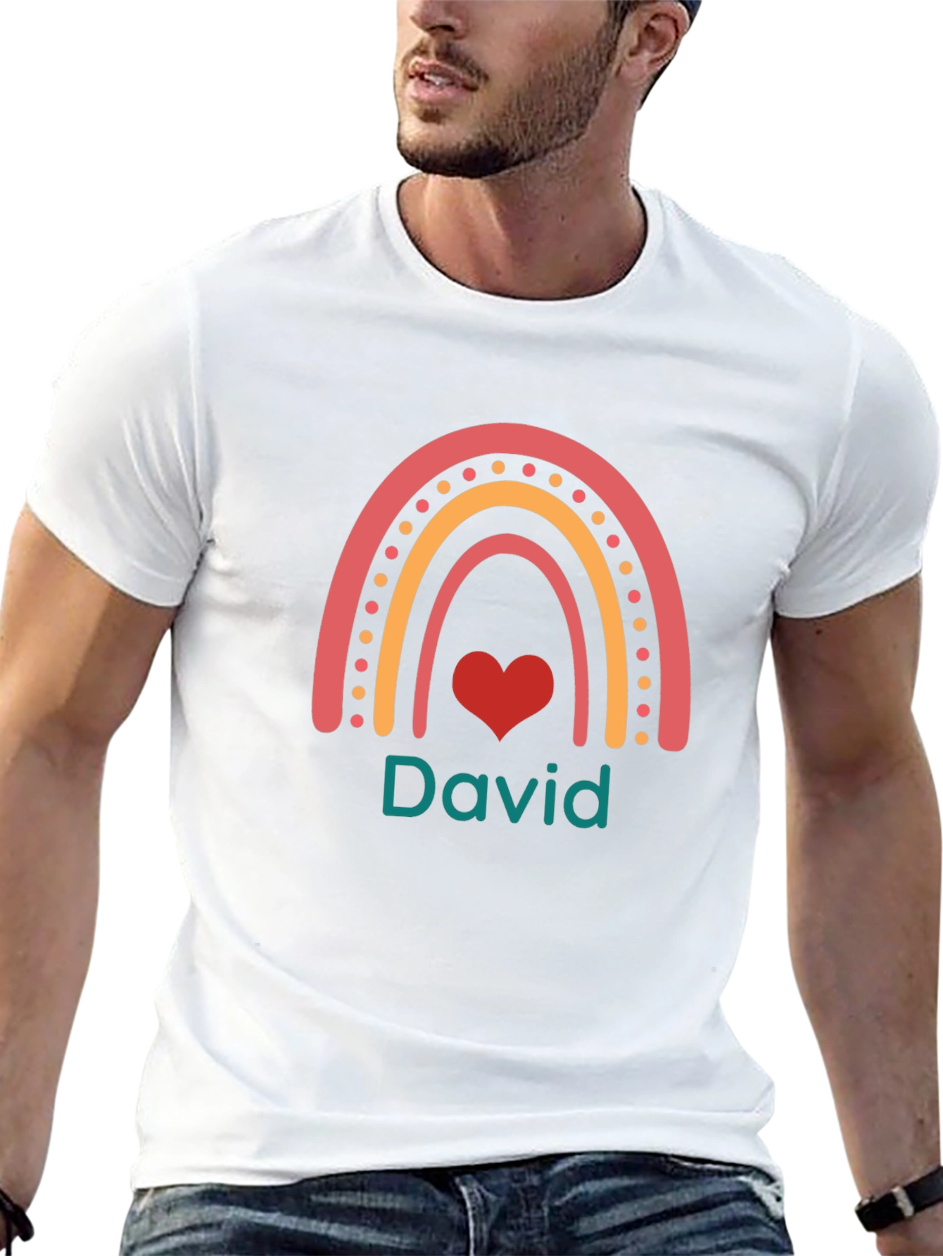 Personalized Rainbow Name T-Shirt