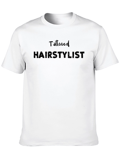 Tattooed Hairstylist Black Graphic Tee