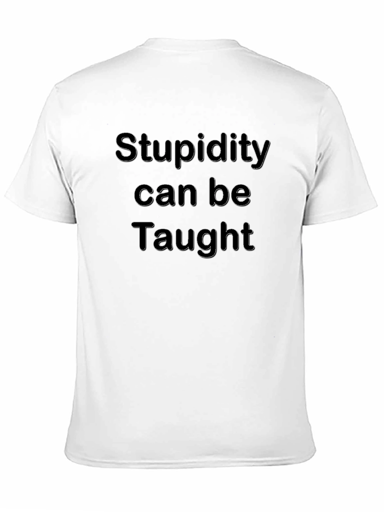 Stupidity Can Be Taught T-Shirt Humor Tee
