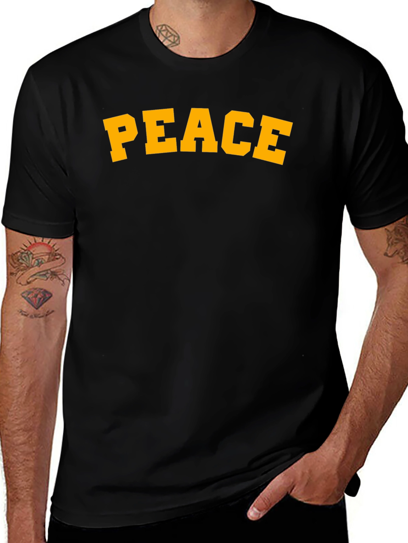 Peace Graphic T-Shirt - Classic Fit Soft Cotton