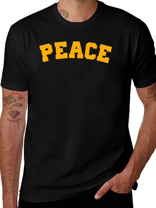 Peace Graphic T-Shirt - Classic Fit Soft Cotton