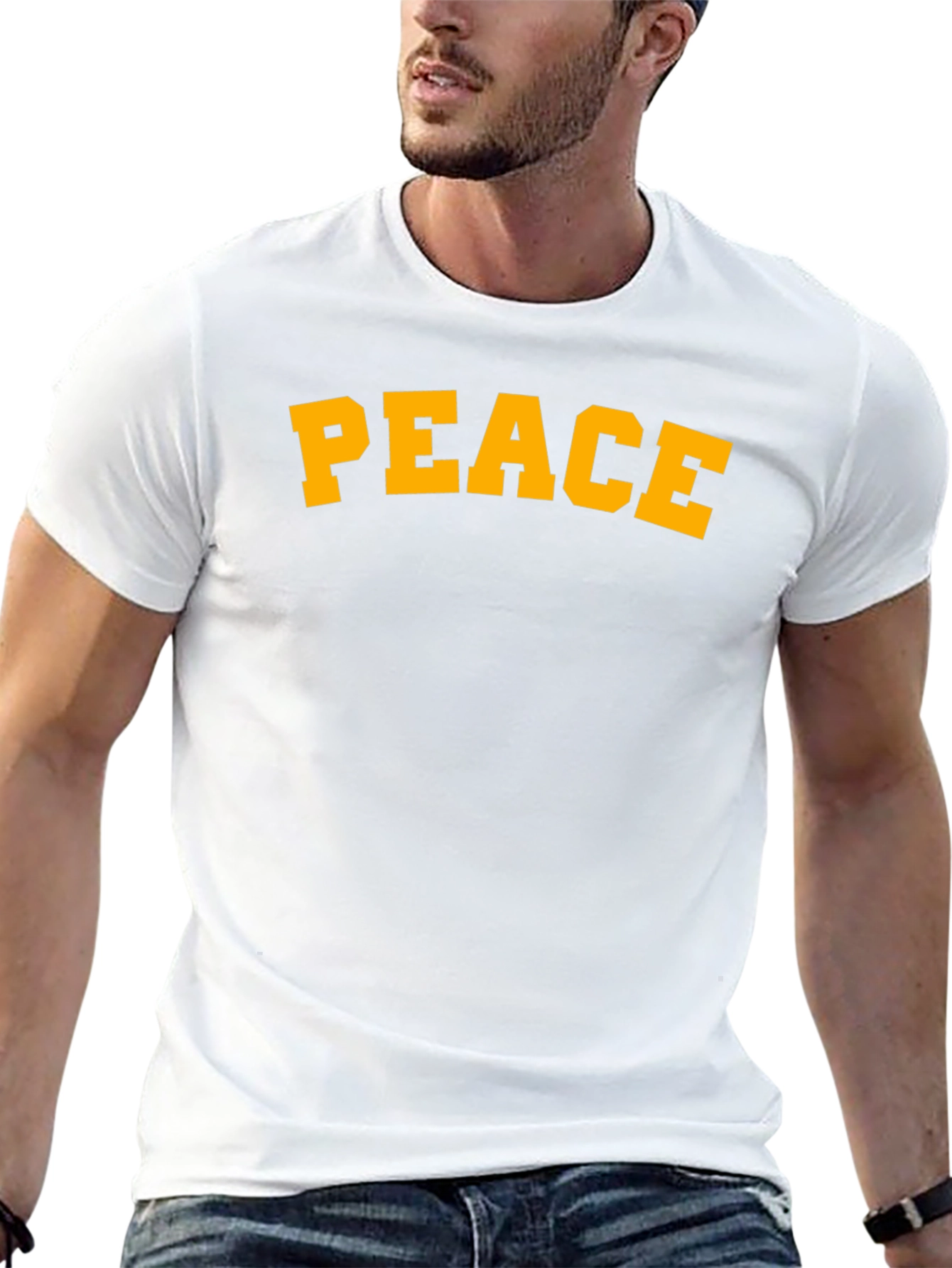 Peace Graphic T-Shirt - Classic Fit Soft Cotton