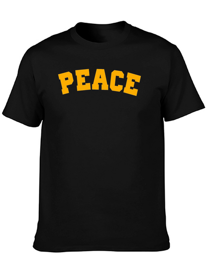 Peace Graphic T-Shirt - Classic Fit Soft Cotton