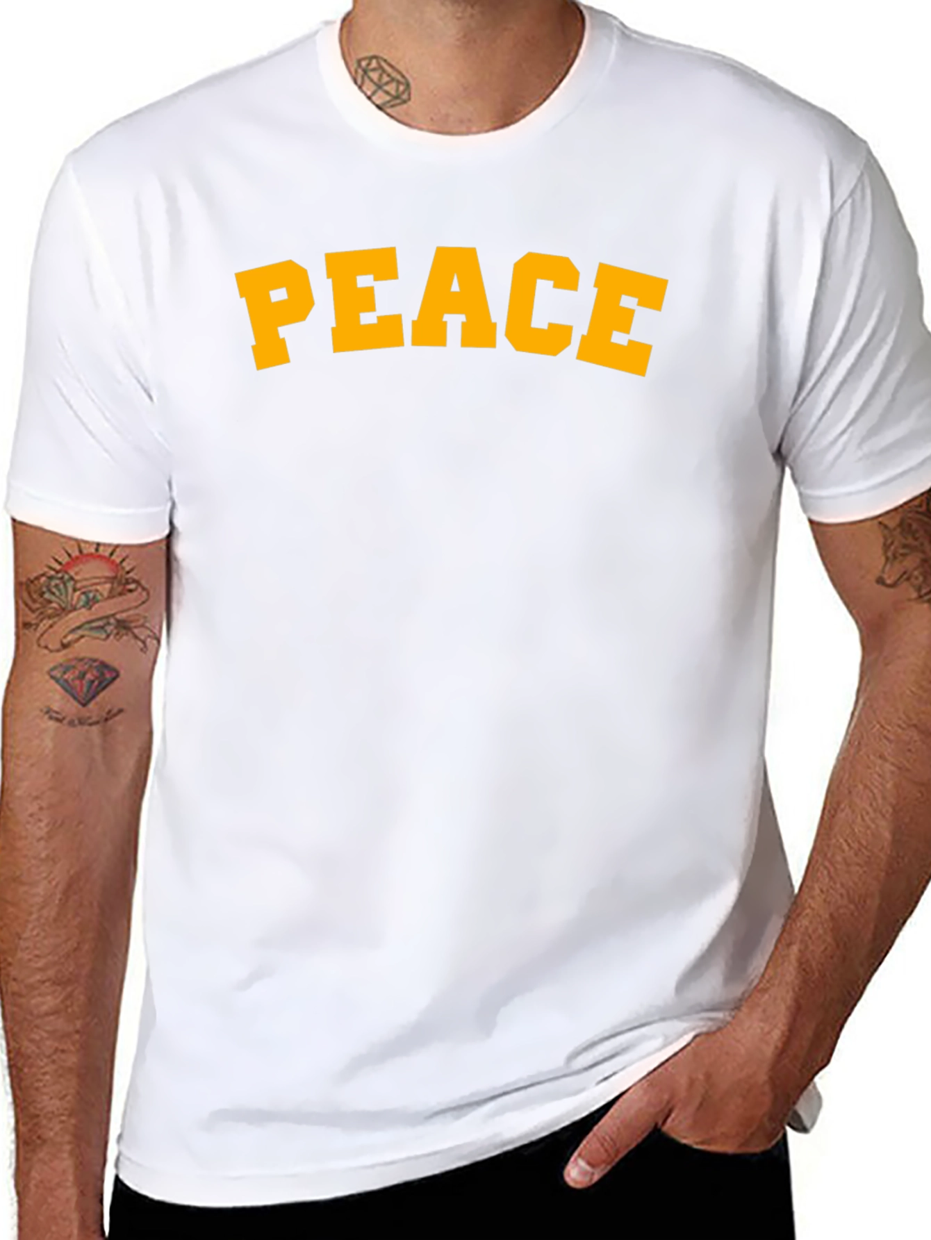 Peace Graphic T-Shirt - Classic Fit Soft Cotton