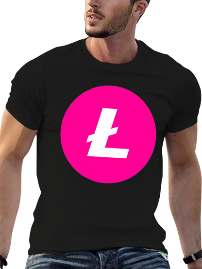 Litecoin Crypto T-Shirt - Pink & Black