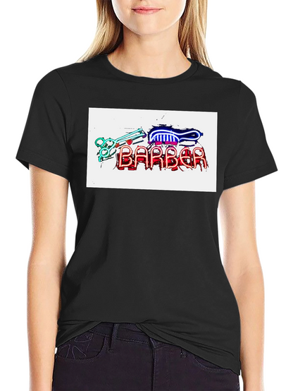 Barber Neon Sign T-Shirt