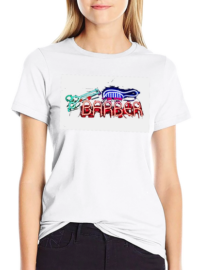 Barber Neon Sign T-Shirt