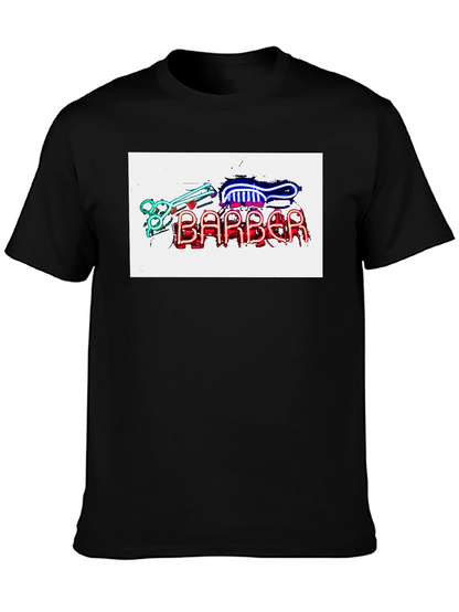 Barber Neon Sign T-Shirt