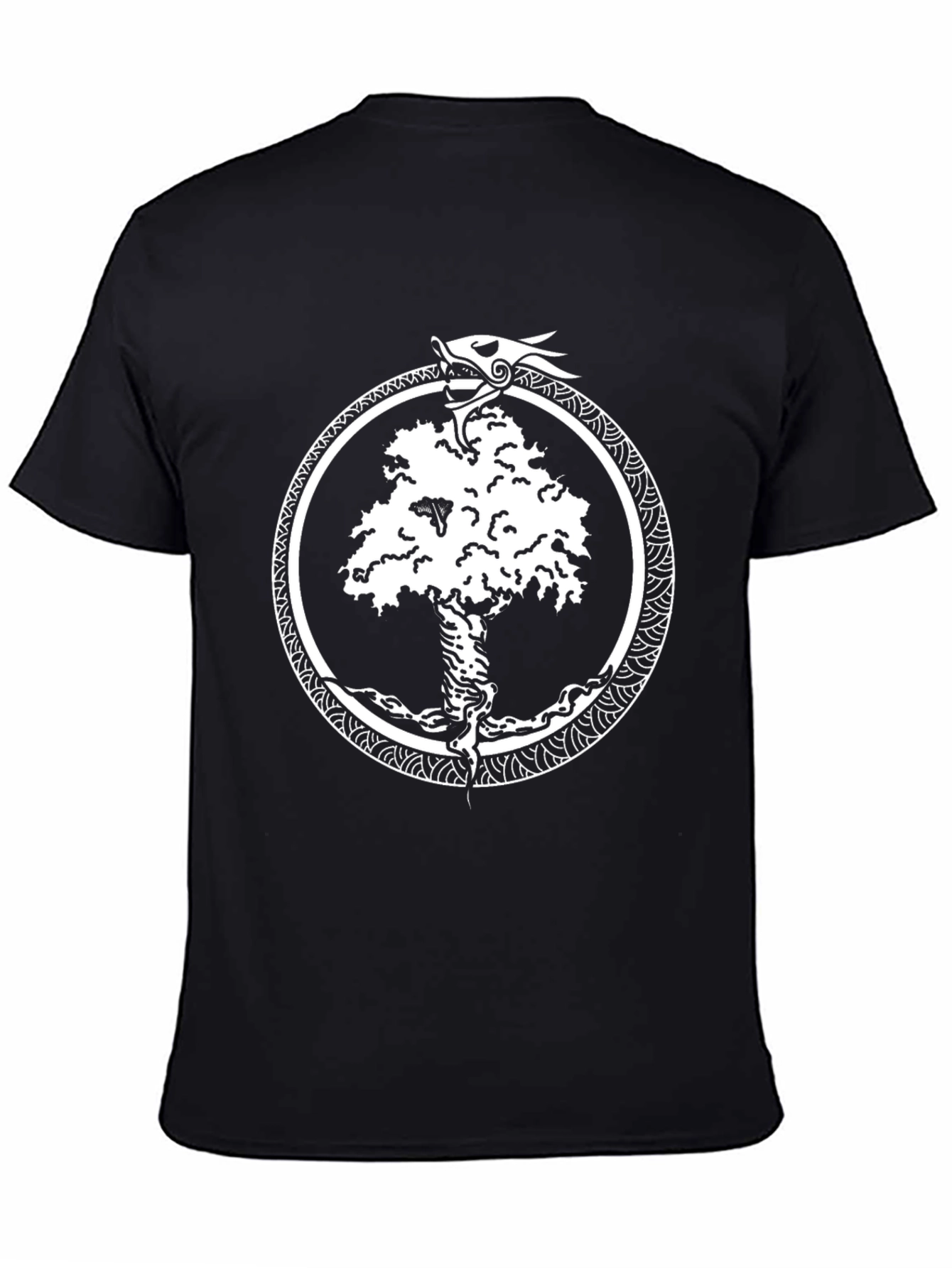 Yggdrasil Serpent T-Shirt - Viking World Tree Design