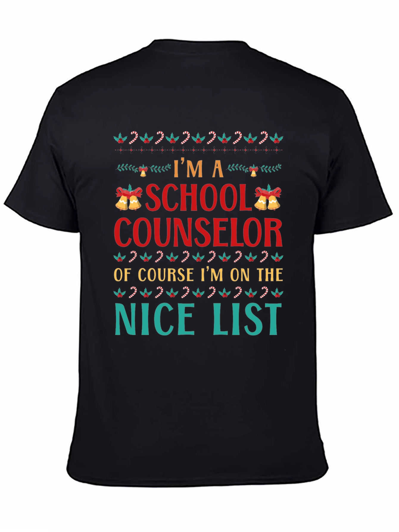 School Counselor Christmas Nice List T-Shirt
