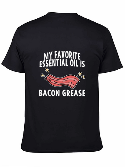 Bacon Grease Essential Oil T-Shirt - Funny Novelty Tee