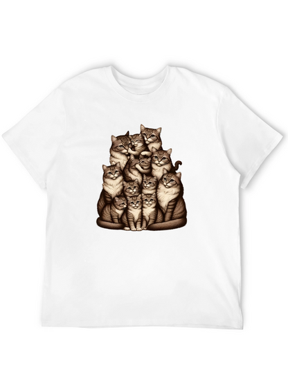 Cat Pile T-Shirt - Graphic Tee