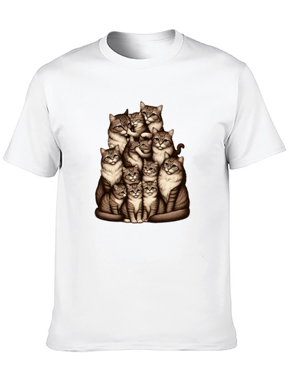 Cat Pile T-Shirt - Graphic Tee