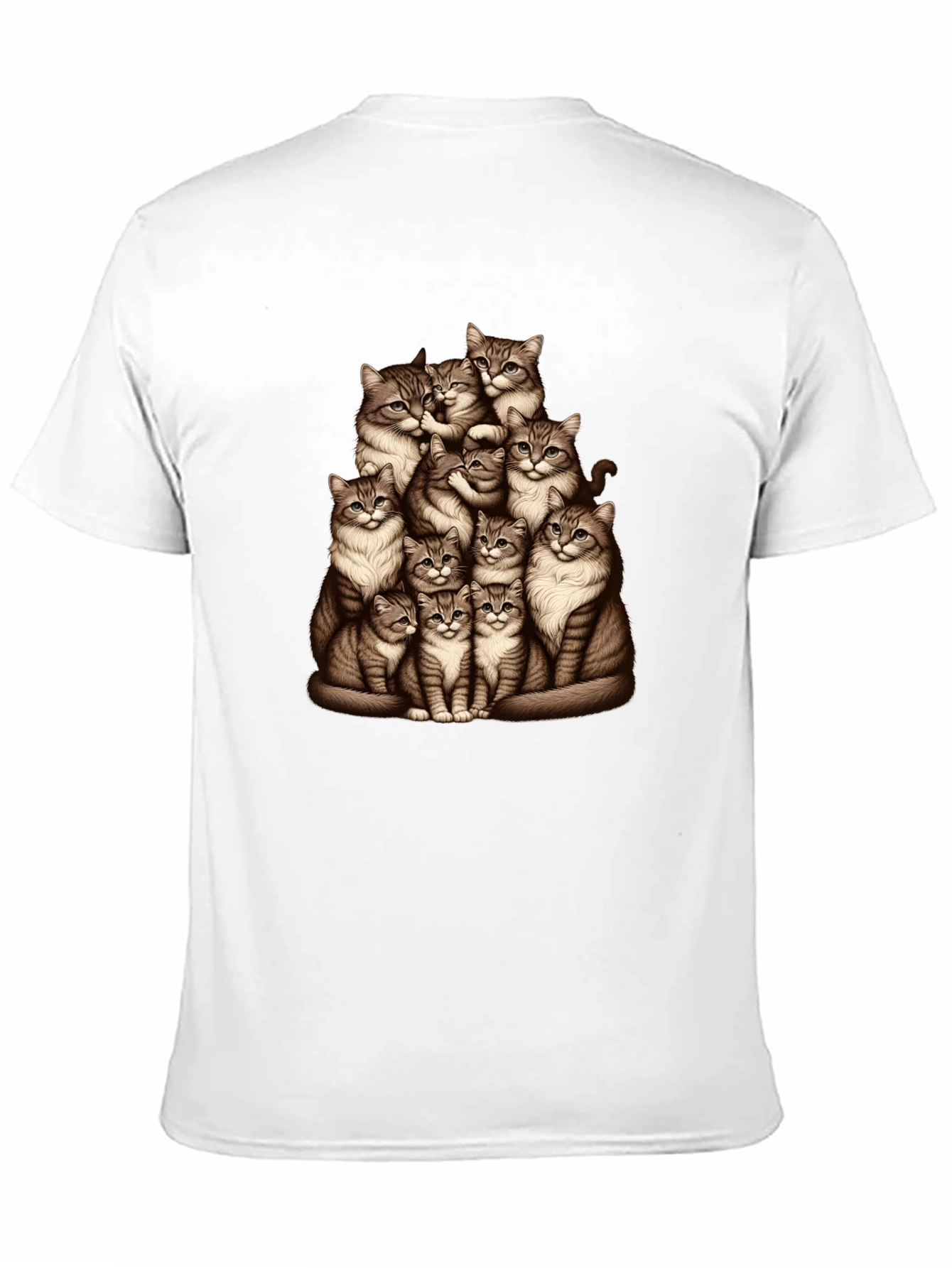 Cat Pile T-Shirt - Graphic Tee
