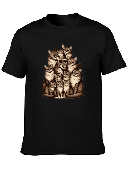 Cat Pile T-Shirt - Graphic Tee
