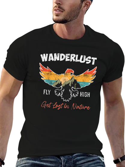 Wanderlust Eagle Graphic Tee - Fly High!
